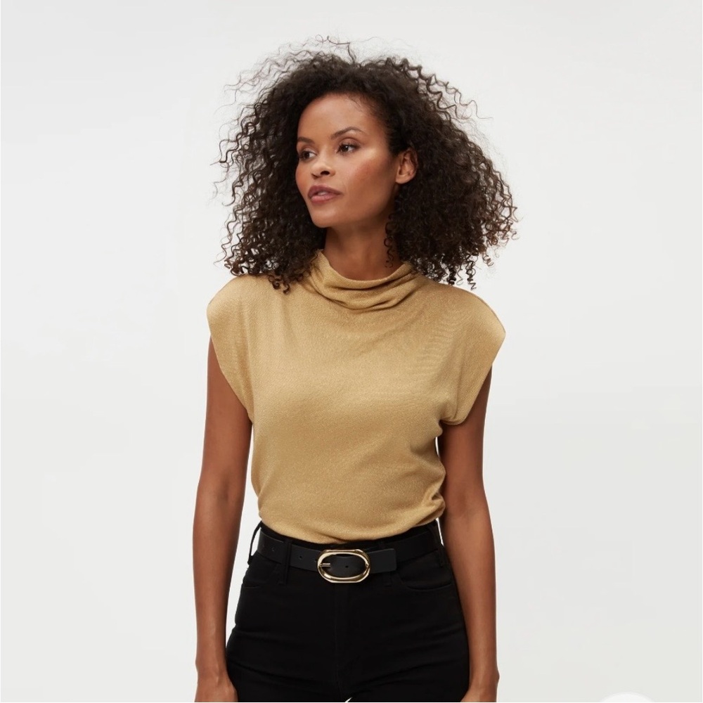 Michael Stars Short Sleeve 14 K shine Top